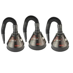 قیف خرطومی خودرو پی تی سی مدل 2in 1 Funnel بسته 3 عددی