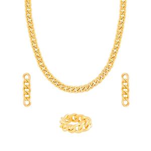 نیم ست طلا 18 عیار زنانه مدل کارتیر