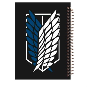 دفتر مشق 80 برگ طرح انیمه اتک اف تایتان کد J143