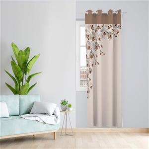 پرده طرح ارکیده مدل مخمل پانچی کد 4245 z سایز 140x200 سانتی متر