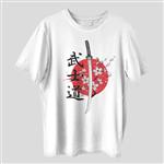تی شرت آستین کوتاه زنانه مدل کاتانا سامورایی ژاپنی کد anm356