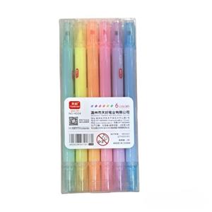 ماژیک هایلایتر  پاک کن دار بسته 6 عددی فروش تکی و تعداد تحویل فوری تهران