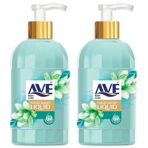 مایع دستشویی اوه مدل سبز آبی پاستلی وزن 450 گرم بسته 2 عددی