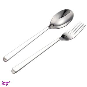 قاشق و چنگال جی فی نی مدل G-01 مجموعه 2 عددی