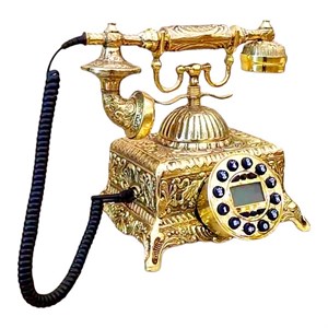 تلفن برنجی مدل مربع کد H-1191