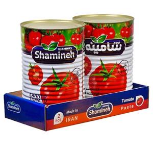 کنسرو رب گوجه فرنگی شامینه - 4000 گرم بسته 2 عددی Shamineh tomato paste - 4000 gr 2Pcs