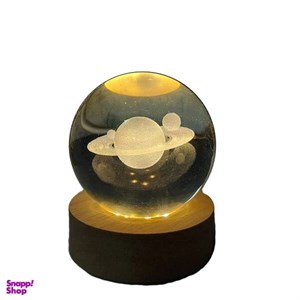 چراغ خواب مدل گوی کریستالی زحل 3D