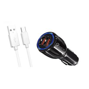 شارژر فندکی 30 وات اسمارت وی مدل VS_16به همراه کابل تبدیل USB-C