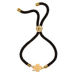 دستبند طلا 18 عیار زنانه شمیم گلد گالری مدل برگ