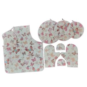 سرویس آشپزخانه 10 پارچه مدل پروانه های رنگارنگ