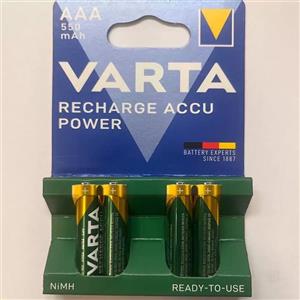 باتری نیم قلمی قابل شارژ وارتا مدل Recharge accu phone 550 mAh XRAY بسته دو عددی