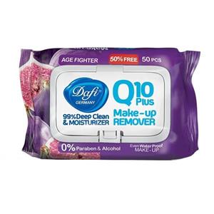 دستمال مرطوب دافی مدل Q10 PLUS STOP IRRIATION بسته 50 عددی