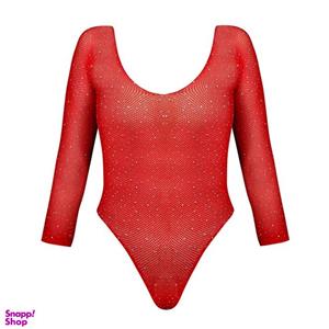لباس خواب زنانه ماییلدا مدل نگین دار فانتزی کد 4860-7228 رنگ قرمز