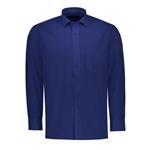 پیراهن آستین بلند مردانه مدل کلاسیک کد A02 رنگ آبی نفتی