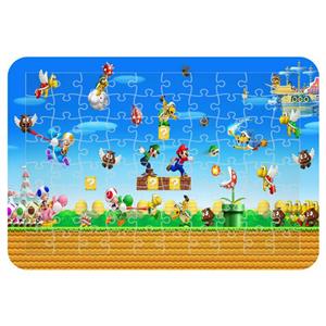 پازل 54 تکه مدل CHB1241 طرح بازی سوپر ماریو قارچ خور