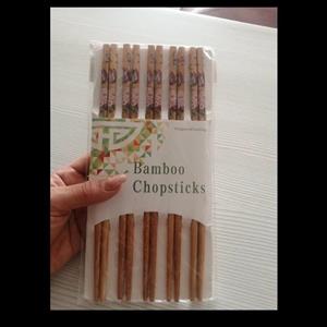 چوب غذاخوری مدل چاپستیک بامبو بسته 20 عددی -