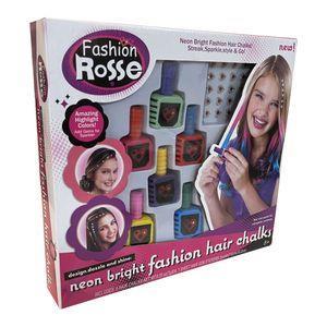 گچ مو دخترانه فشن رزی مدل نگین دار کد JX20025