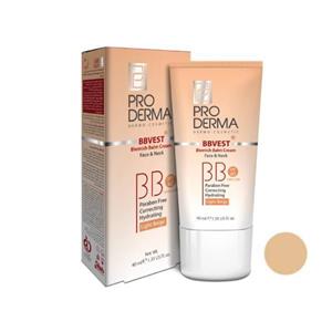 کرم پوشاننده مرطوب کننده رنگی صورت Pro Derma Cream BB 