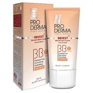 کرم پوشاننده مرطوب کننده رنگی صورت Pro Derma Cream BB 