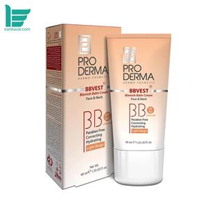 کرم پوشاننده مرطوب کننده رنگی صورت Pro Derma Cream BB 