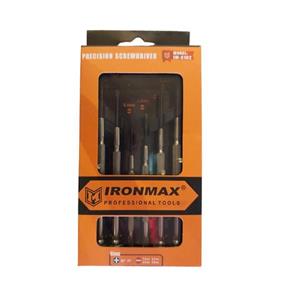 پیچگوشتی ساعتی آیرون مکس مدل IM-S102 مجموعه 6 عددی