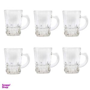 لیوان بلور کاوه مدل استون پایه دار مجموعه 6 عددی