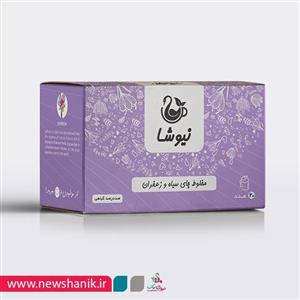 مخلوط چای سیاه و زعفران نیوشا مدل Saffaron