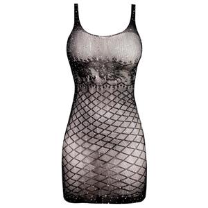 لباس خواب زنانه ماییلدا مدل نگین دار فانتزی کد 4860-7064 رنگ مشکی 