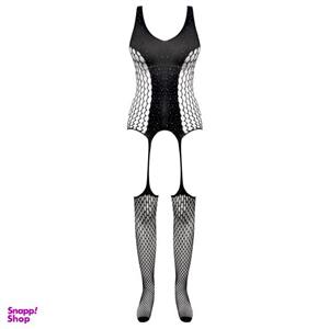 لباس خواب زنانه ماییلدا مدل نگین دار کد 4860-7017 رنگ مشکی