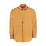 پیراهن آستین بلند مردانه مدل کلاسیک کد PR رنگ پرتقالی