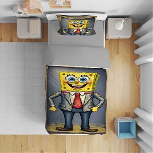 سرویس روتختی مدل باب اسفنجی 5415 تک نفره 5 تکه