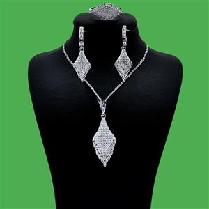 نیم ست نقره زنانه مدل مونیزا 0125 -