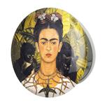 آینه جیبی خندالو طرح فریدا کالو Frida Kahlo مدل تاشو کد 3720