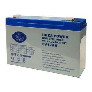 باتری سیلد اسید 6 ولت 12 آمپر ساعت ایبیزا مدل KSRE-6V-12A