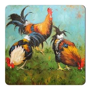 مگنت طرح نقاشی مرغ و خروس کد wmg2639