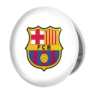 آینه جیبی خندالو طرح باشگاه بارسلونا FC Barcelona مدل تاشو کد 2094