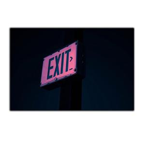 تابلو شاسی بکلیت طرح تابلو خروج EXIT مدل SH-S3883