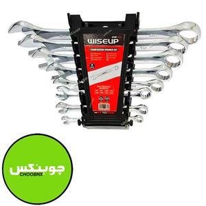 آچار یکسر تخت و یکسر رینگی وایزآپ مدل 30619 مجموعه 8 عددی