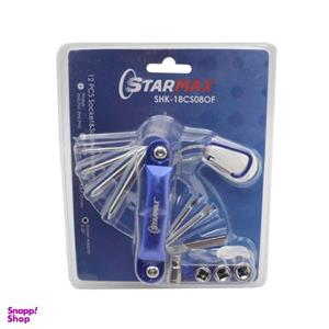 پیچ گوشتی استارمکس مدل YP-SHK-18CS08OF بسته 12 عددی