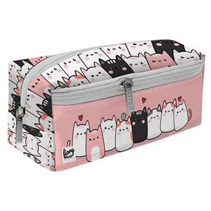 جامدادی مستر راد مدل سه زیپ طرح گربه فانتزی کد fiory 2515