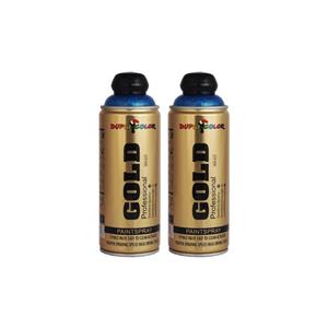 اسپری رنگ متالیک آبی دوپلی کالر مدل M640 حجم 400 میلی لیتر مجموعه 2 عددی