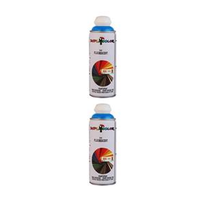 اسپری آبی فلورسنت دوپلی کالر مدل Blue Fluorescent حجم 400 میلی لیتر مجموعه 2 عددی