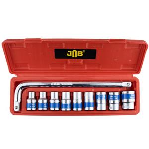 آچار بکس و سری بکس جاب مدل JB-200010 W مجموعه 10 عددی