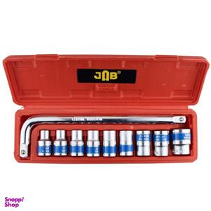 آچار بکس و سری بکس جاب مدل JB-200010 W مجموعه 10 عددی