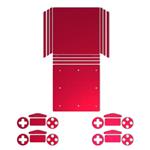 MAHOOT Red Color Special Sticker for PS4 Pro