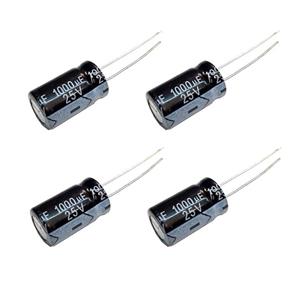 خازن الکترولیت 1000 میکروفاراد جیکون مدل PS1000UF25V بسته 4 عددی