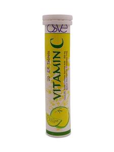 قرص جوشان ویتامین سی با طعم لیمو اسوه - 500 گرم بسته 20 عددی