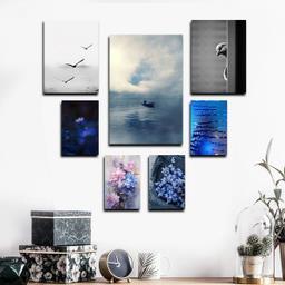 تابلو شاسی بکلیت طرح مدرن دریا و طبیعت مدل SH-1662 مجموعه 7 عددی