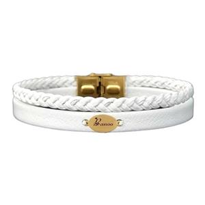 دستبند طلا 18 عیار زنانه لیردا مدل اسم بانو 6711 