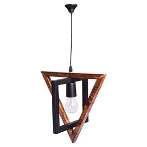 لوستر آویز مدل چوب فلز